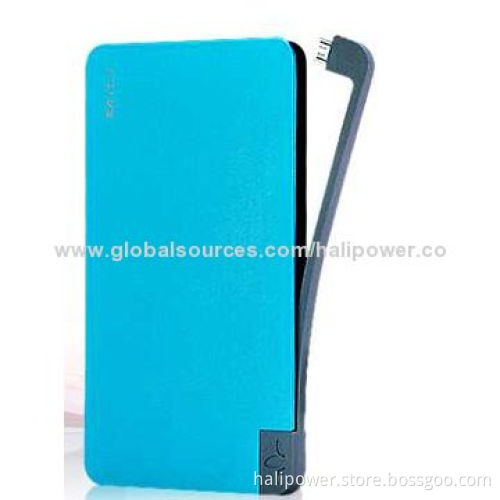 10,000mAh Portable Charger for Mobile Phone, Slim Design